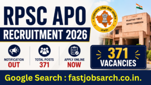 RPSC APO Recruitment 2026